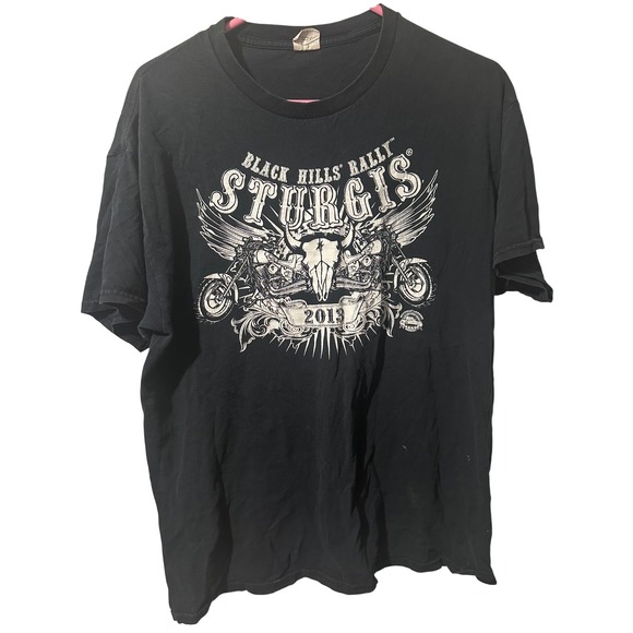 Gildan Other - Gildan Sturgis 2013 Black Hills Rally Motorcycle Graphic T-Shirt‎ Black Large